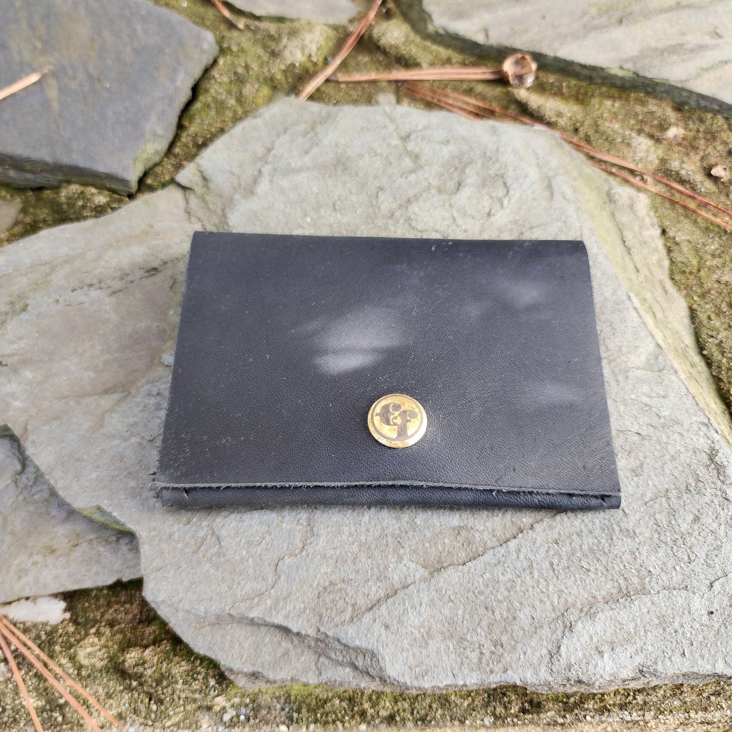 Black Premium Leather Front Pocket