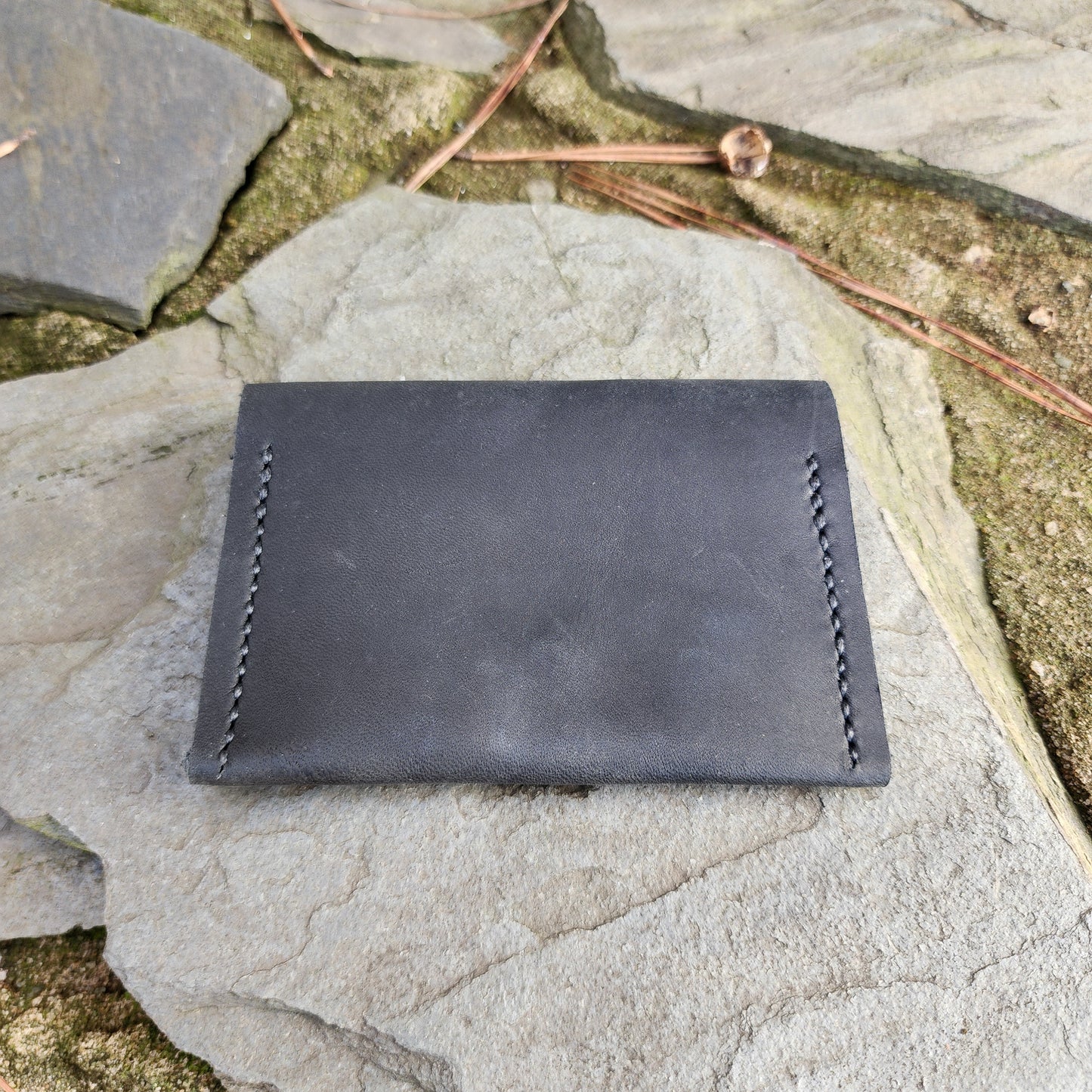 Black Premium Leather Front Pocket